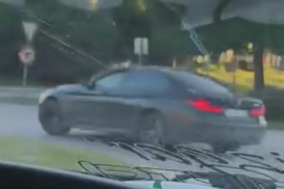 Bursa'da trafiği tehlikeye attı