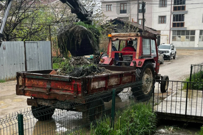 İnegöl Cerrah’ta sulama kanalı temizliği