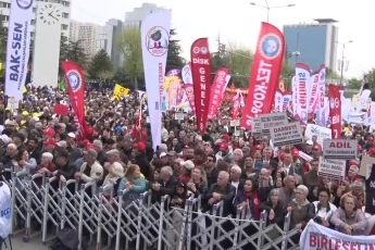 Ankara'da emekçiler 1 Mayıs'ı kutladı