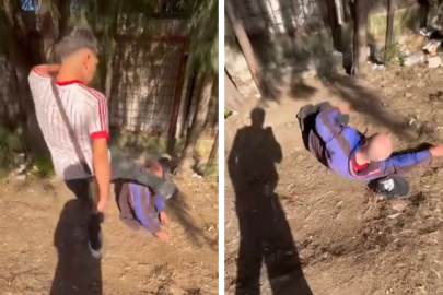 Sokakta uyuyan yaşlı adama acımasız saldırı
