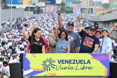 Venezuela’da ABD yaptırımlarına karşı başlatılan yürüyüş sona erdi