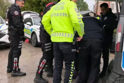 Bursa'da polise direnince biber gazını yedi