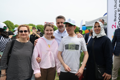Bursa'da Spor Festivali’nde özel çocukların mutlu günü