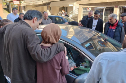 Genç annenin korku dolu anları kamerada