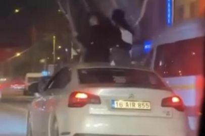 Bursa’da trafikte tehlikeli şov: Tavan keyfi 25 bin tl’ye patladı