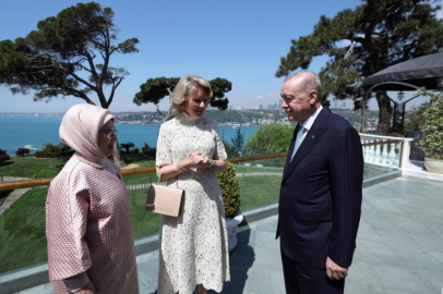 Cumhurbaşkanı Erdoğan, Belçika Kraliçesi Mathilde’i kabul etti