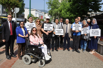 Bursa'da engelsiz bir gelecek için yürüdüler