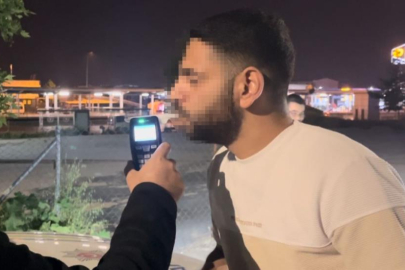 Bursa polisinin alkollü sürücüyle imtihanı