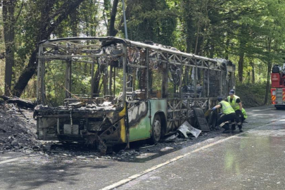 İETT otobüsü küle döndü