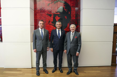 CHP Lideri Özel, Rahmi Koç ve Ali Koç'u kabul etti