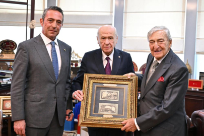 MHP Lideri Bahçeli, Rahmi Koç ve Ali Koç'u kabul etti