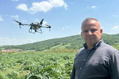 Kestel'den çiftçiye drone desteği