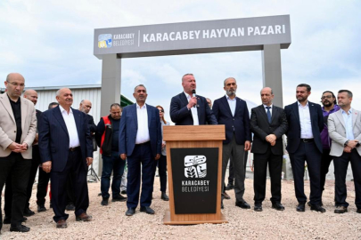 Karacabey Belediyesi hayvan pazarı hizmete açıldı