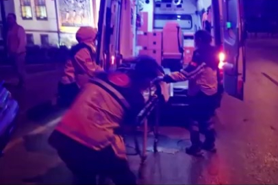 Bursa'da motosikletiyle birlikte merdivenlerden uçtu