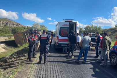 Asfalt çalışmasında talihsiz kaza