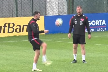 Milliler Kuzey Makedonya maçı hazırlıklarını tamamladı