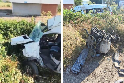 Bursa'da patlayan lastik kazaya neden oldu: 6 yaralı