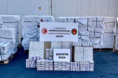 Mersin Limanında dev ilaç operasyonu