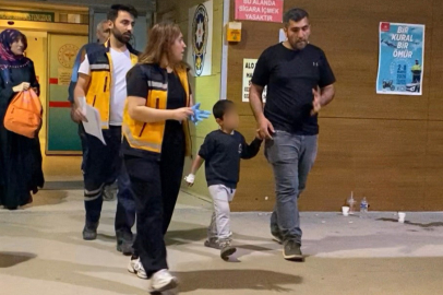 İnegöl'de 4 yaşındaki çocuk hastanelik oldu