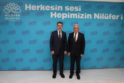 Başkan Özdemir, Bursa Büyükşehir Belediye Başkan Vekili Biba'yı ağırladı