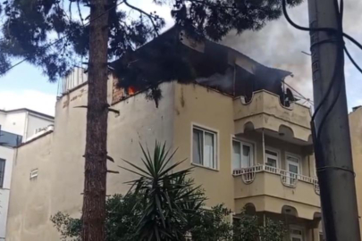 Bursa'da çatı yangını paniği