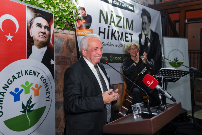 Nazım Hikmet Osmangazi’de şiir ve şarkılarla anıldı ​​​​​​​