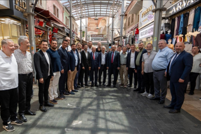 Özer Matlı BTSO Seçim Sürecine Tarihi Çarşı ve Hanlar Bölgesi'nden Başladı