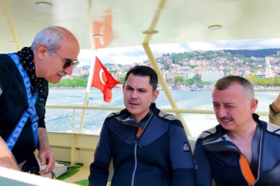 Bakan Kurum, İzmit Körfezi’ne daldı