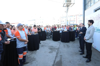 Başkan Taban temizlik işleri müdürlüğü personeliyle buluştu