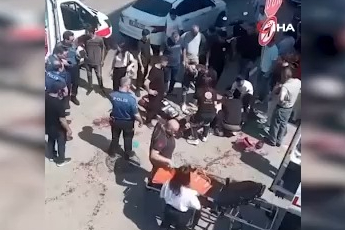 Bursa'da yaralı babanın zor anları: Oğlum sakın ölme