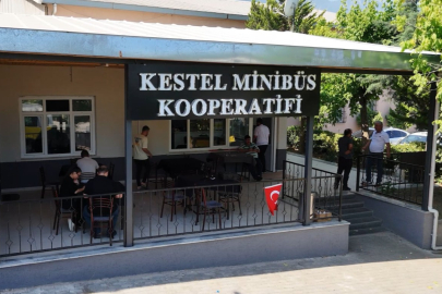 Kestel'de Yeni Mahalle Minibüs Durağı baştan sona yenilendi