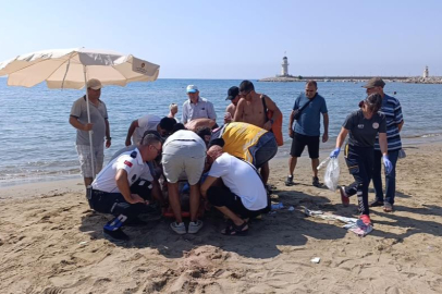 Boğulma tehlikesi geçiren yaşlı adam hastaneye kaldırıldı