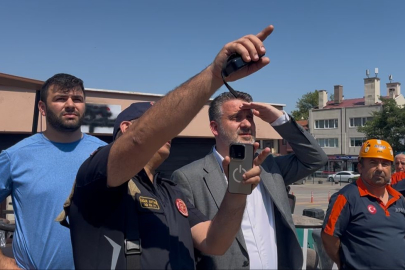 Başkan Vekili Biba, olay yerinde