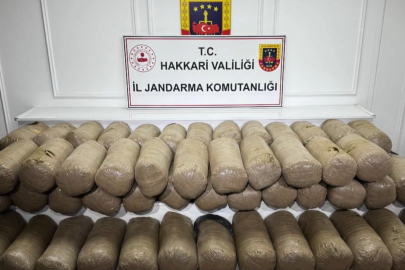 Hakkari'de üzenlenen operasyonda 503 kilogram uyuşturucu madde ele geçirildi