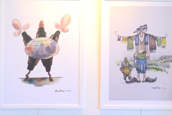 Osmangazi’de göçün hikayeleri karikatürlerle anlatıldı