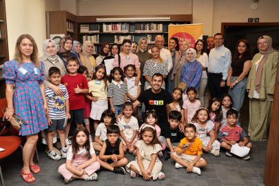 Başkan Özdemir çocuklar ve ebeveynleri ile kütüphane buluştu