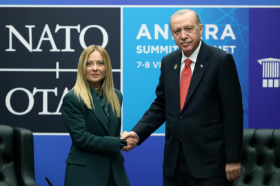 Cumhurbaşkanı Erdoğan, Meloni ile bir araya geldi