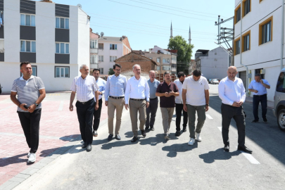 Başkan Taban tamamlanan çalışmaları yerinde inceledi