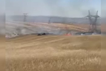 Ekili arazide yangın paniği