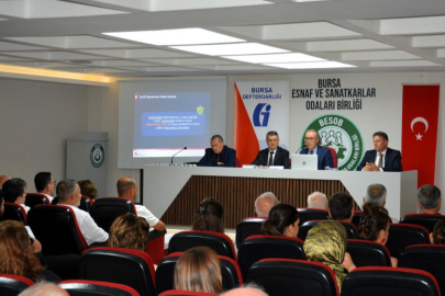 Bursa'da esnaflar vergi borçlarıyla ilgili bilgilendirildi