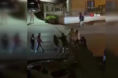 Bursa’da aileler arasında meydan muharebesi kamerada