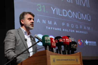 Srebrenitsa Soykırımı'nda hayatını kaybedenler Bursa'da anıldı