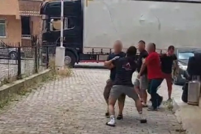 Nakliyeci dehşeti kamerada