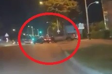 Bursa'da drift atarken kazadan kıl payı kurtuldu