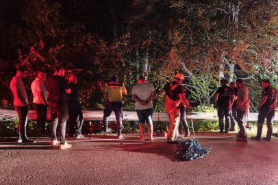 Bursa'da devrik motosiklet alarmı