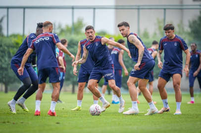 Trabzonspor'da neşeli idman