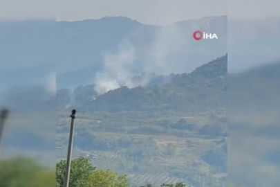 İnegöl'de orman yangını; Havadan ve karadan müdahale başlatıldı