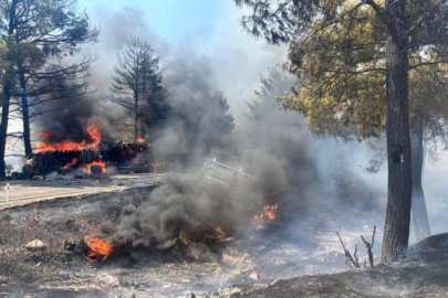 Kaza sonrası araçlar alev aldı: 1 ölü, 2 yaralı