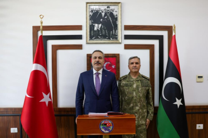 Bakan Fidan'dan TSK Libya Görev Grup Komutanlığı’na ziyaret