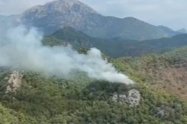 Kemer'de orman yangını